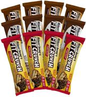 🍫 fitcrunch protein bars: robert irvine's 6-layer baked bar with only 6g of sugar (variety pack, 12 bars) logo