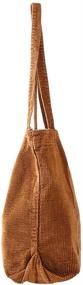 img 1 attached to 👜 Corduroy Shopper Women's Handbags & Wallets: YARUODA Shoulder Handbags in Totes
