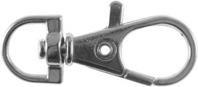 img 2 attached to 50-Pack of 1.5" Metal Swivel Clasps: Snap-On Keychain Ring Hooks for Keys & Lanyards