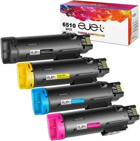 img 4 attached to 🖨️ Premium High Capacity Toner Cartridge Set for Xerox Phaser 6510 WorkCentre 6515 Printer (1 Black 106R03480, 1 Cyan 106R03477, 1 Magenta 106R03478, 1 Yellow 106R03479, 4-Pack) by ejet