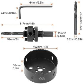 img 2 attached to 🪚 AConnet Fiberboard Bi-Metal Holesaw Drill Bit