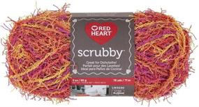 img 3 attached to 🧡 Возродите вашу уборочную рутину с помощью розовой пряжи Scrubby Yarn, Zesty!