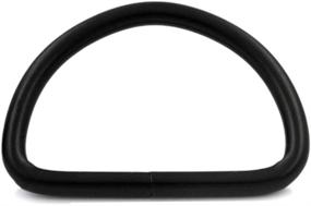 img 4 attached to Premium Metal Black D Rings Buckle - 1.5 Inches Inside Diameter for Strap (Pack of 12)