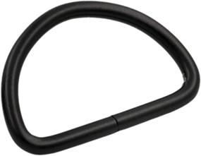 img 3 attached to Premium Metal Black D Rings Buckle - 1.5 Inches Inside Diameter for Strap (Pack of 12)