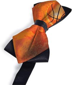img 3 attached to Basketball Diamond Pointed Pre Tied Groomsmen Men's Accessories