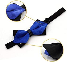 img 2 attached to Basketball Diamond Pointed Pre Tied Groomsmen Men's Accessories
