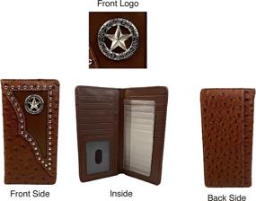 img 2 attached to 🤠 Authentic Western Cowboy Praying Leather Wallet: Stylish and Functional!