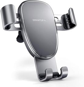 img 4 attached to SmartDevil Air Vent Phone Holder - Adjustable Car Cradle for Cellphones, One-Handed Operation - Compatible with iPhone and All Smartphones (Grey)