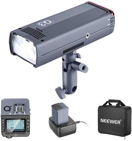 img 4 attached to 📸 Neewer 200Ws 2.4G TTL Flash Strobe 1/8000 HSS Cordless Monolight for Canon DSLR Cameras with Q-C Wireless Trigger, 3200mAh Battery, 500 Full Power Flashes, 0.01-1.8 Sec Recycle Time