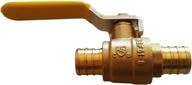 🔒 10-piece xfitting 3/4" pex brass full port shut-off ball valve: lead-free brass quality logo