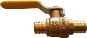 img 1 attached to 🔒 10-Piece XFITTING 3/4" PEX Brass Full Port Shut-Off Ball Valve: Lead-Free Brass Quality