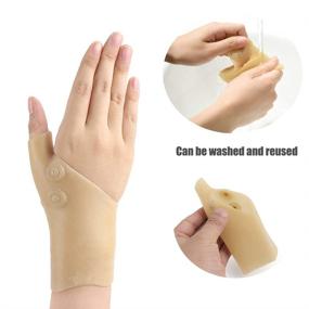 img 1 attached to Magnetotherapy Fingerless Waterproof Compression Gloves for Tendonitis Relief