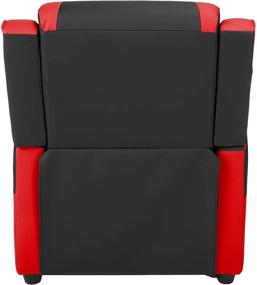 img 2 attached to 🎮 Amazon Basics Kids/Youth Gaming Recliner: Ultimate Comfort for Children 3+ Years, Black and Red