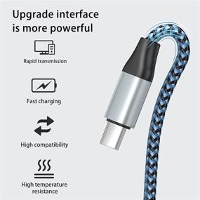 img 1 attached to 2 пакета 10FT 20W MFi сертифицированный кабель USB C к Lightning - Синхронизация и зарядка для iPhone 13/12/12 Pro/12 Pro Max/11/11 Pro/11 Pro Max/XS/XS Max и другие - Нейлоновый оплетенный кабель Type C к iPhone Charger