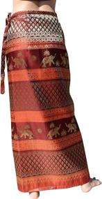 img 3 attached to 👗 RaanPahMuang Thailand Formal Sarong Skirt - Medium Women's Clothing