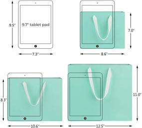img 3 attached to Ручки Eusoar для упаковки свадебных подарков магазинных товаров в подарочных сумках.