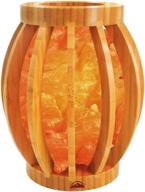 himalayan glow 1348 bamboo basket crystal pink chunks: etl certified nightlight & salt lamp bulb with dimmer switch - ideal gift and home decor (5-7 lbs) логотип