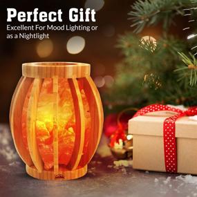 img 2 attached to Himalayan Glow 1348 Bamboo Basket Crystal Pink Chunks: ETL Certified Nightlight & Salt Lamp Bulb with Dimmer Switch - Ideal Gift and Home Decor (5-7 LBS)