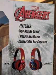 img 1 attached to 🎧 Optimized for SEO: Marvel Avengers Stereo Headphones with Adjustable & Foldable Headband, 3.5mm Jack, Wired Connection, Tangle-Free Design, Comfortable Ear Cushions