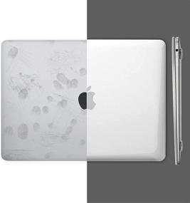 img 2 attached to 🖥️ IMDCASE Crystal Clear MacBook Air 13 Inch Case 2020 2021 2019 2018 Release A2337 M1 A2179 A1932 Touch ID Retina: Plastic Hard Shell + Keyboard Cover + Screen Protector