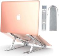 💻 comsoon laptop stand - adjustable portable holder for macbook, dell xps & more - cooling aluminum ventilated riser for 10-15.6 inches pc, tablet & ipad logo