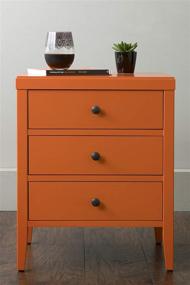 img 3 attached to Stylish Orange Jean Table – Compact Size of 19x15x23 – East at Main