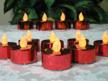 red candles banberry decorations centerpieces logo
