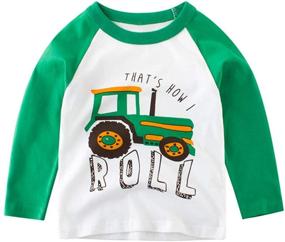 img 3 attached to Dan Ching Toddler T Shirts Tractor