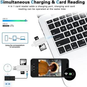 img 1 attached to Считыватель карт SD с портом для зарядки iPhone/iPad