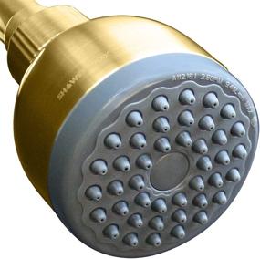 img 4 attached to 🚿 ShowerMaxx, Choice Series, 3" Ultra High Pressure Shower Head with Powerful Jets, Optimize Your Shower Experience with Showerhead in Polished Brass / Gold Finish