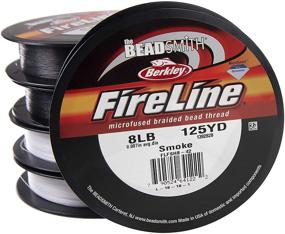 img 3 attached to 🔥 Smoke Grey Beadsmith Fireline Braided Bead Thread, 8-Pound, 125 Yards