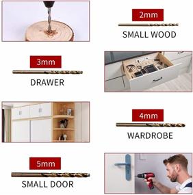 img 2 attached to Cabinet Hardware Jig: Solike Aluminum Alloy Pull Installation Tool for Fast, Accurate Placement of Pulls, Door & Drawer Knobs. Includes Automatic Center Punch and 4 Drill Bits.