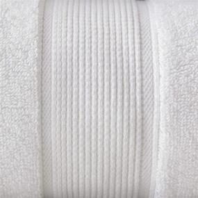 img 2 attached to 🛀 Madison Park Signature 800GSM Bath Towel Set: Luxurious, Quick Dry & Highly Absorbent (White, 34"x68") - Hotel & Spa Quality, 100% Cotton - 2 Piece