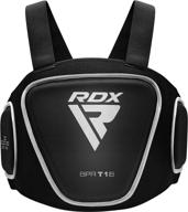 🥊 ultimate protection: rdx boxing belly pad rib shield chest guard mma body protector martial arts armour taekwondo training logo