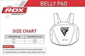 img 3 attached to 🥊 Ultimate Protection: RDX Boxing Belly Pad Rib Shield Chest Guard MMA Body Protector Martial Arts Armour Taekwondo Training