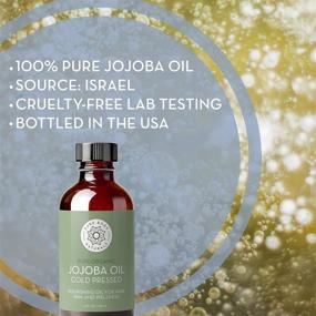 img 2 attached to Pure Body Naturals Jojoba Oil - 4 fl oz, 100% Pure & Organic, Cold Pressed - Premium Carrier Oil for Skin, Hair, and Nails - All-Natural Anti-Inflammatory