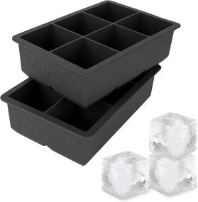 img 4 attached to 🧊 Tovolo 81-21778 King Cube Ice Trays: Charcoal 2-Pack for Large Ice Cubes