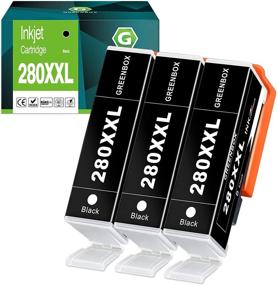 img 4 attached to 🖨️ GREENBOX Compatible Ink cartridges Replacement for Canon 280 PGI-280 PGI-280XXL 280XXL for Canon PIXMA TR7520 TR8520 TS6120 TS6220 TS8120 TS8220 TS9120 TS9520 TS6320 Tray Printer (3 High-Yield Black)