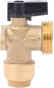 img 3 attached to 🦈 Sharkbite 25560LFA Washing Machine Angle Valve: Push-to-Connect for Copper, PEX, CPVC, PE-RT Pipes - 1/2" x 3/4" MHT Garden Hose Valve Included