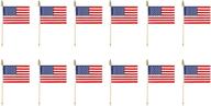 набор из 12 американских флагов из района размером 4х6: флаги премиум-качества для патриотических празднований логотип