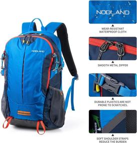 img 1 attached to 🎒 NODLAND Hiking Backpack: Explore the Outdoors with the 30L Camping Traveling Pack