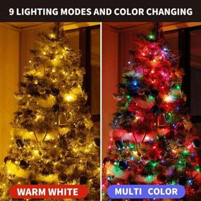 img 1 attached to 🎄 Chuya 300LED Dual Color Changing Christmas Tree Lights - 105ft String Lights for Festive Decor!