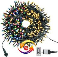 🎄 chuya 300led dual color changing christmas tree lights - 105ft string lights for festive decor! logo