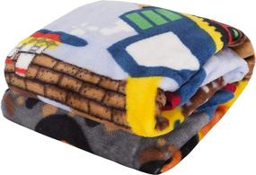 img 3 attached to 🏗️ EVERYDAY KIDS Toddler Throw Blanket - Under Construction Theme - Soft, Plush, and Warm