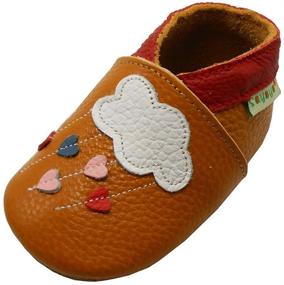 img 4 attached to Soft Sole Leather SAYOYO Baby Cloud Shoes for Infant and Toddler Prewalkers