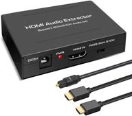 💻 аудио-экстрактор и конвертер hdmi в hdmi + оптический toslink spdif + аналоговый аудио выход rca l/r, поддержка hdcp, 3d, 4k@30hz логотип