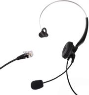 lotfancy calltel call center headset for avaya 1600/9600 - ip phone headset with mic: compatible with 1608, 1616, 9620, 9630, 9640, 9640g, 9650, 9670 logo