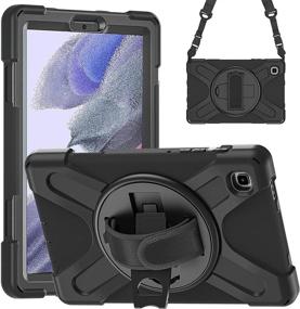 img 4 attached to 📱 SIBEITU Samsung Galaxy Tab A7 Lite Case 8.7 inch with Screen Protector and Stand Strap - Durable, Rugged, and Protective Tablet Cover for Business, Car, Office, and Travel (Black)