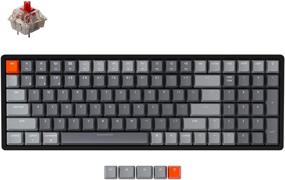 img 4 attached to 🎮 Keychron K4 Compact Gaming Mechanical Keyboard, Wireless Bluetooth/USB Wired, 100 Keys RGB LED Backlit, Gateron Red Switch, N-Key Rollover, Aluminum Frame, Mac Windows Compatible - Version 2