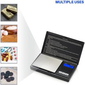 img 1 attached to 💡 Smart Weigh Digital Pocket Gram Scale 600g x 0.1g - Small Letter, Jewelry, Food, Medicine, Kitchen Scale